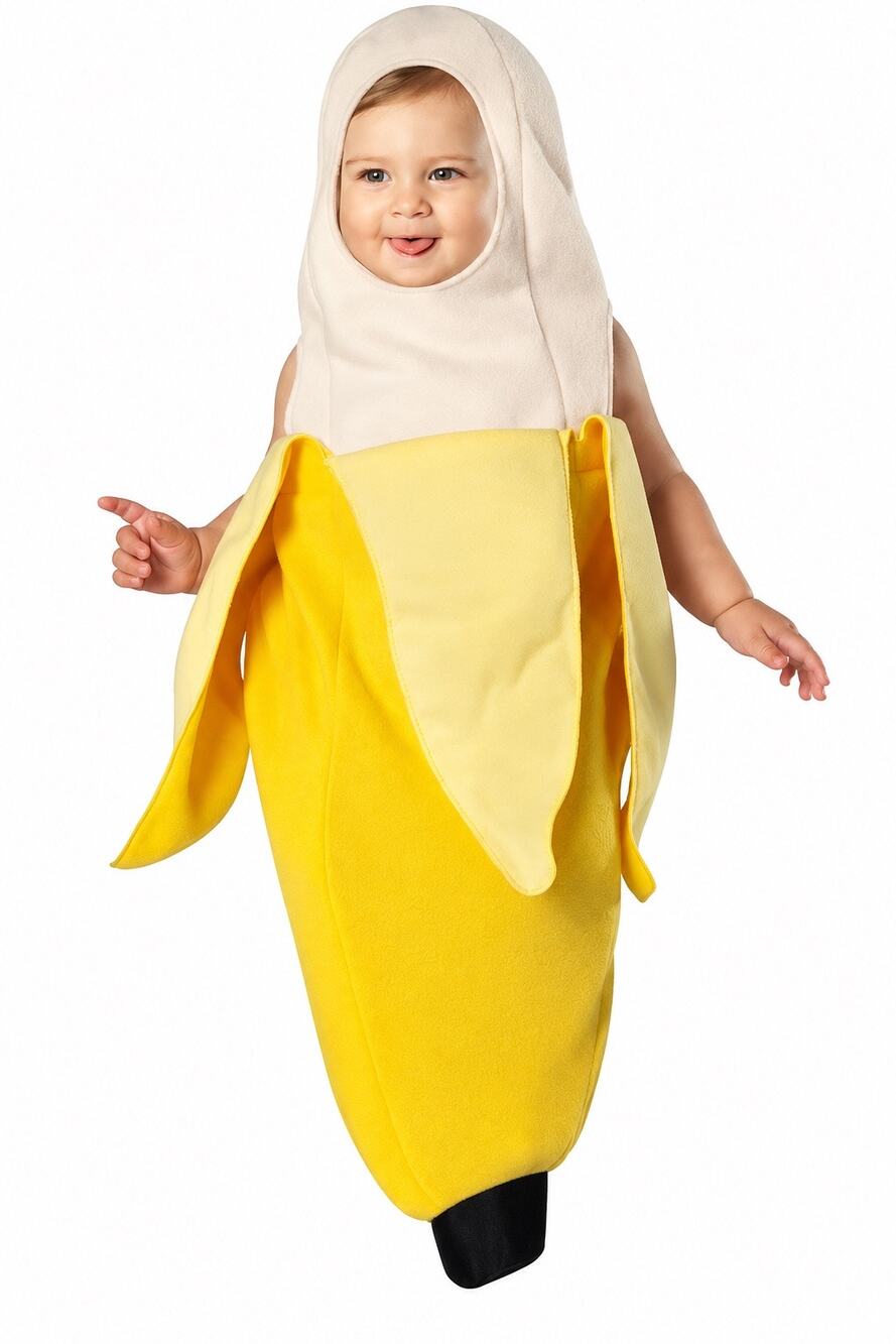 Rasta Imposta Baby Peeled Banana Bunting Halloween Costume 3-9 Months